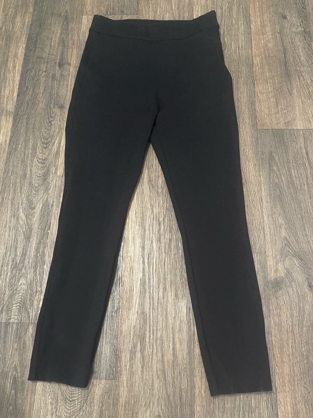 SPANX Black Straight Leg Ponte Ankle Pants